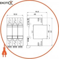 Enext i0340301 устройство для защиты от импульсных перенапряжений e.spd.3c.275