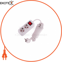 Удлинитель с/з 2 вх. 5 мт, с выкл 720 0205 202 16A 250V~ / 3 x 1 mm