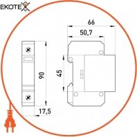 Enext i0340012 устройство для защиты от импульсных перенапряжений.industrial.surge.spd.s.ln, класс d, ln