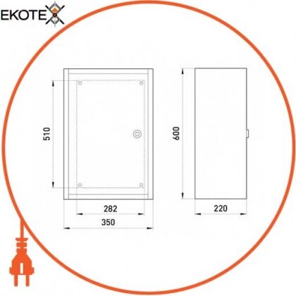 Enext БМ-60+П бокс монтажный навесной бм-60+п (350х600х220) ip54