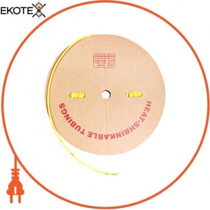 Трубка термоусаживаемая e.termo.stand.roll.8.4.yellow, 8/4, 100м, жовта, Enext, s059026