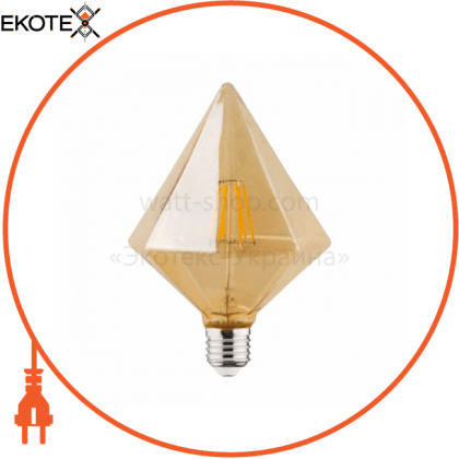 Horoz Electric 001-035-0006-010 лампа филамент led пирамида 6w е27 2200к 540lm 220-240v