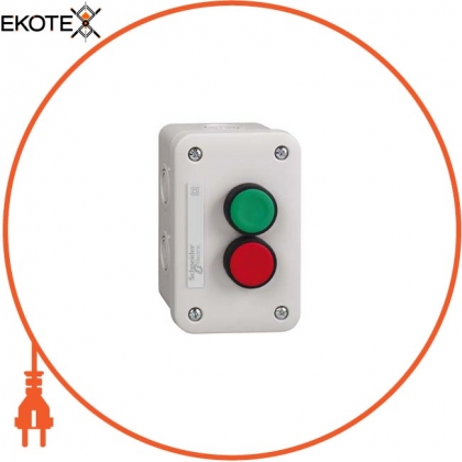 пост управління XAL-E - green pushbutton 1 NO + red pushbutton 1 NC, Schneider, XALE2011