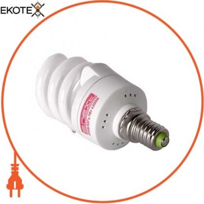 Лампа енергозберігаюча e.save.screw.E14.9.2700.T2, тип screw, цоколь Е14, 9W, 2700 К, колба Т2, Enext, l0250019