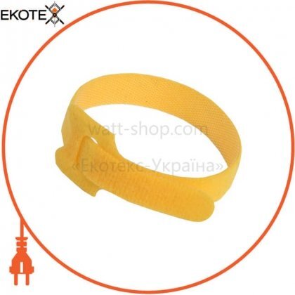 Хомут-липучка ХКл 14х210мм жовтий (100шт) IEK, IEK, UHL10-14-210-100-K05