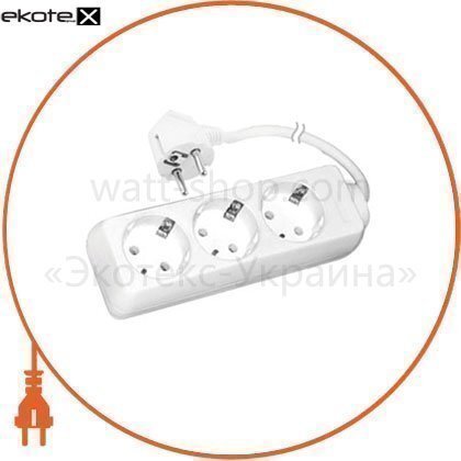 Подовжувач SB-3E 3гн.3м зазем. - C-ES-0338, Electrum, C-ES-0338