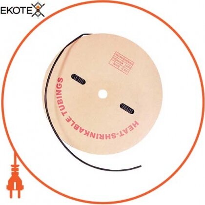 Трубка термоусаживаемая e.termo.stand.roll.12.6.black, 12/6, 100м, чорна, Enext, s059027