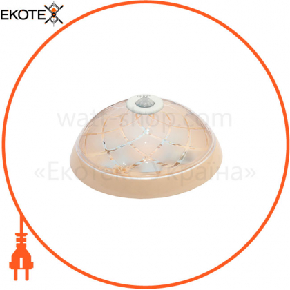 Світильник ERKA 1127D LED-K, настінно-стельовий з вбудованим і регульованим датчиком руху, 12 W, 4200K, прозорий, IP 20, ERKA, 190807