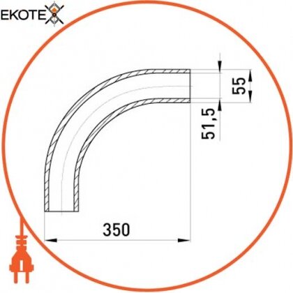 Enext i0400006 труба металлическая e.industrial.pipe.thread.1/2 с резьбой , 3.05 м