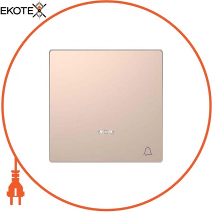 MERTEN D-Life КЛАВІША з лінзою для LED модуля, сім. дзвінок, ШАМПАНЬ, Schneider, MTN3325-6051