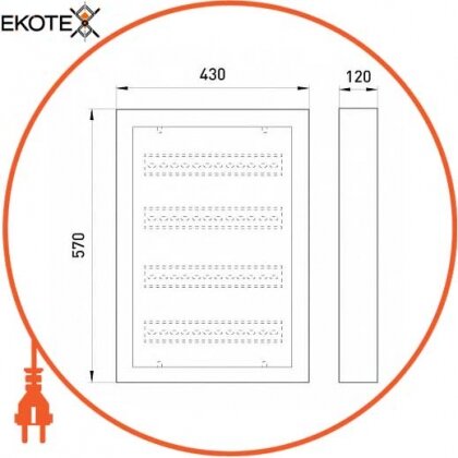 Щит освітлення ЩО-72Н, 72 мод., IP31, навісний, Enext, ЩО-72Н