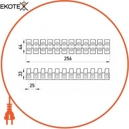 Enext s016006 клеммная колодка делимая, 12групп e.tc.stand.12.40, 100 а