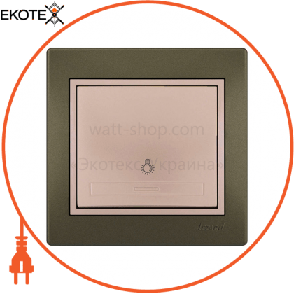 Кнопка таймера 701-3130-102 Колір Прохідна 10АХ 250V~, Lezard, 701-3130-102