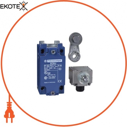 Schneider XCKJ10511H7 limit switch xckj - thermoplastic roller lever - 1nc+1no - snap action - 1/2npt