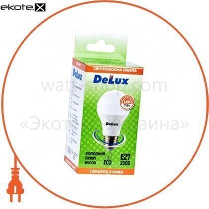 Delux 90008315 лампа светодиодная delux bl60 7вт 6500k е27 холодный белый
