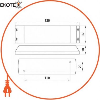 Трансформатор електронний e.trans.electron.230.12.60, Enext, l011001