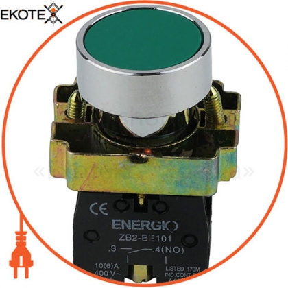 ENERGIO 60111 кнопка energio xb2-ba31 пуск зеленая no