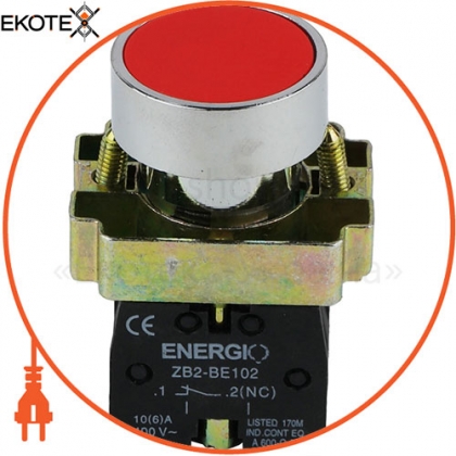 ENERGIO 60112 кнопка energio xb2-ba42 стоп красная nc