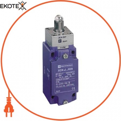 кінцевий вимикач XCKJ - сталевий роликовий плунжер посилений - 1NC + 1NO - snap - 1 / 2NPT, Schneider, XCKJ167H7