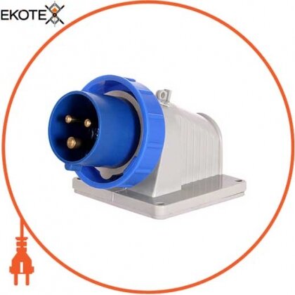 Силова вилка стаціонарна 3Р+N+Z, 400В, 32А,IP67, Enext, 3646-230