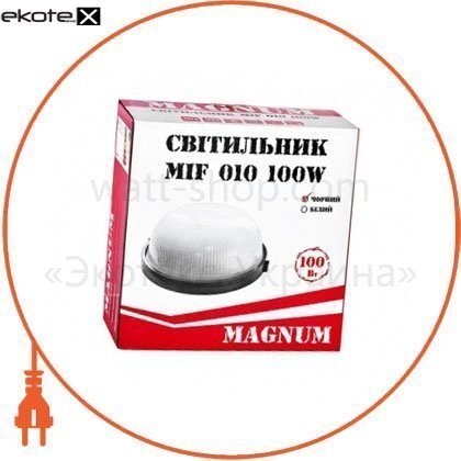 Світильник настінно-стельовий MAGNUM MIF 010 100W E27 чорний, Magnum, 10042325