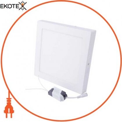Enext l0860012 светильник светодиодный накладной e.led.mp.square.s.18.4500. квадрат, 18вт, 4500к, 1260лм