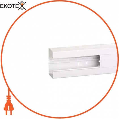 Тримач кабелю 45 - монтажний короб - 95x55 mm - PVC - polar white - 2000 mm, Schneider, ISM10200P
