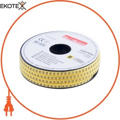 Enext s2037056 маркер кабельний e.marker.stand.1.2.5.b, 1-2,5 кв.мм, b, 1000 шт