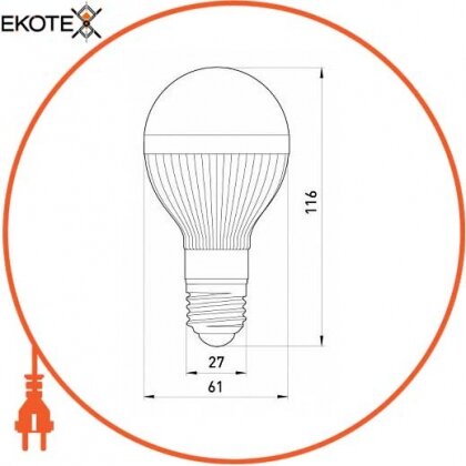 Enext l0650316 лампа светодиодная e.save.led.g50c.e27.3.4200 тип шар, 3вт, 4200к, е27 (ал)
