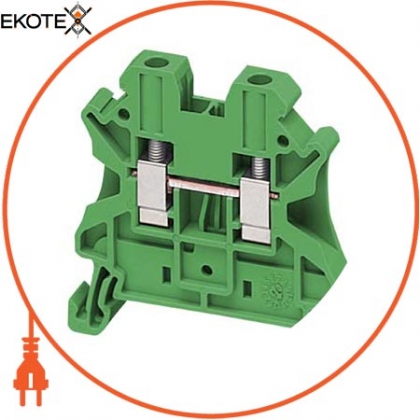 Schneider NSYTRV42GN linergy проходной клеммый блок - 4мм? 32a 1-уровневый 1x1 винтовой - зеленый