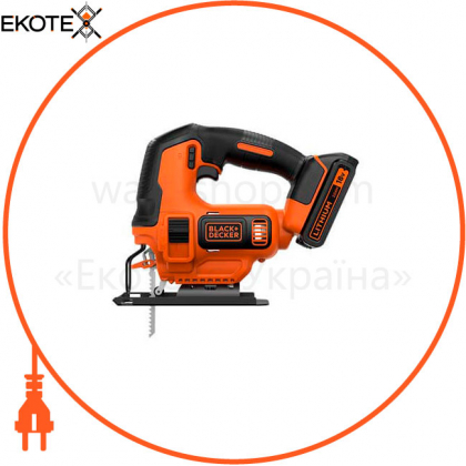 Пила лобзиковая акумуляторна BLACK + DECKER BDCJS18, BLACK+DECKER, BDCJS18