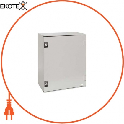 wall-mounting encl. polyester monobloc IP66 H647xW436xD250mm + metal mount.plate, Schneider, NSYPLM64PG