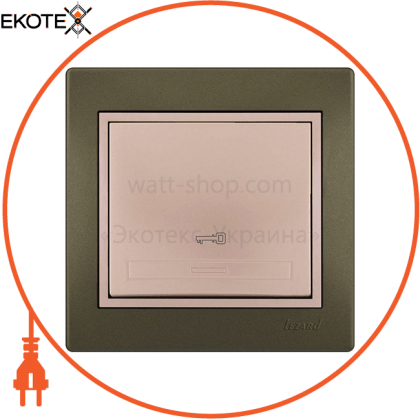 Кнопка дверного автомата 701-3130-104 Колір Прохідна 10АХ 250V~, Lezard, 701-3130-104