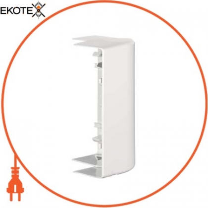 Тримач кабелю 45 - зовнішній кут - 185 x 55 mm - PC / ABS - polar white, Schneider, ISM10502P